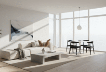Contoh tipe properti residensial rumah tapak minimalis modern.