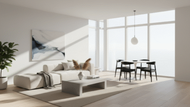 Contoh tipe properti residensial rumah tapak minimalis modern.